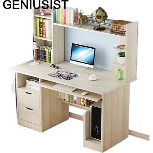 Mueble Office Dobravel Escritorio Tavolo Lap Desk Biurko Portatil Mesa Computer Tablo Bedside Laptop Stand Table With Bookshelf