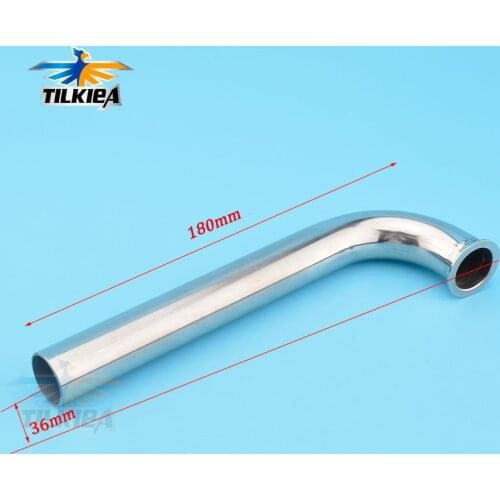 Stainless steel 100 degree header 7/8" 22mm for Zenoah gas marine engine rc boat