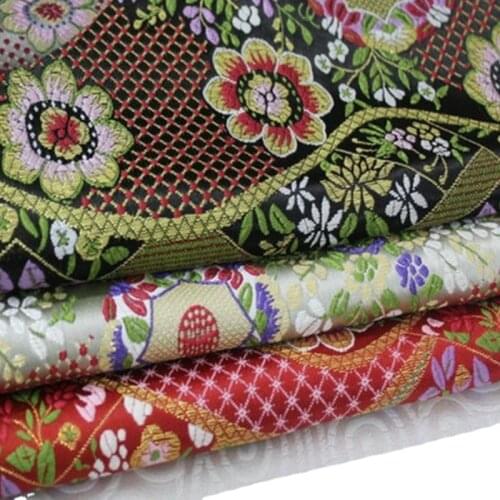 Wide 28" Kimono Waistband Doll Cheongsam Trim Material Diy Cloth Fang Yunjin Silk Jacquard Brocade Fabrics Japanese-Korean