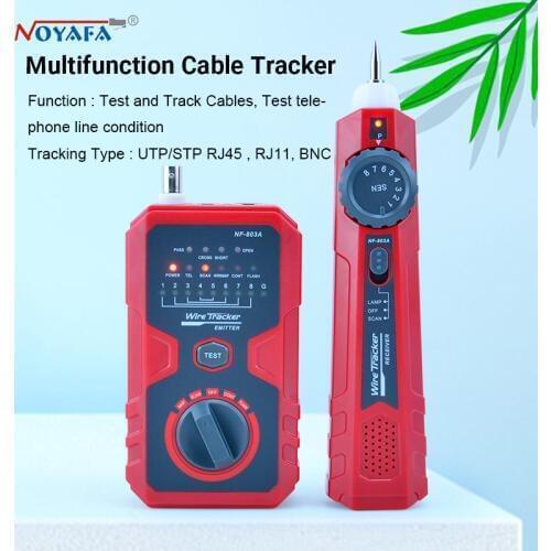 Wire tracker rj45 Noyafa NF-803A wire tracker tracer toner for UTP/STP RJ45 , RJ11, BNC network cable tester