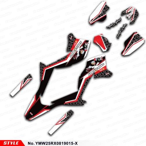 Aftermarket Motorcycle Deco Kit for WR250X WR250R 2008 2009 2010 2011 2012 2013 2014 2015 to 2020, Style No. YMW25RX0819015-X