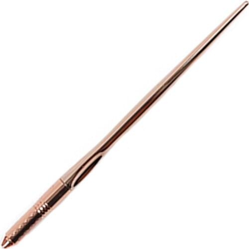 1pc 16cm Glass Gold Microblading Permanent Makeup Manual Tattoo Tebori Fog Round Needle Pen Holder For Eye Liner Eyebrows Lips