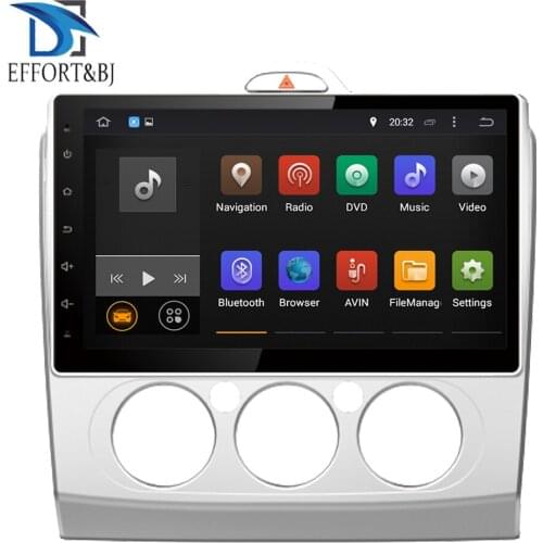 Android 9.0 Full Touch 10.1'' LCD Car Radio Stereo For FORD FOCUS /MONDEO/S-MAX/CONNECT 2005-2007 Manual A/C Video Player Wifi