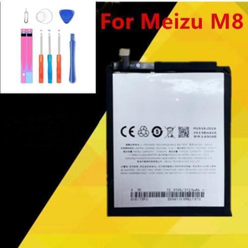 100% Original BA816 3200mAh New Production Battery For Meizu M8 M8 Lite V8 Phone High Quality Battery+Tracking Number