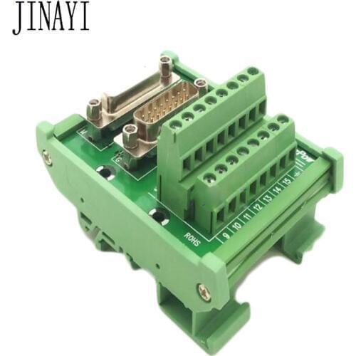 15 pin D-SUB DB15 Female Male signals Terminal PCB Breakout Board Adapter Connector