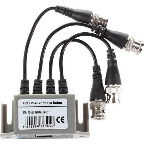 4-Channel Video Balun BNC UTP CAT5 Transmitter for CCTV/ Surveillance Camera Trend