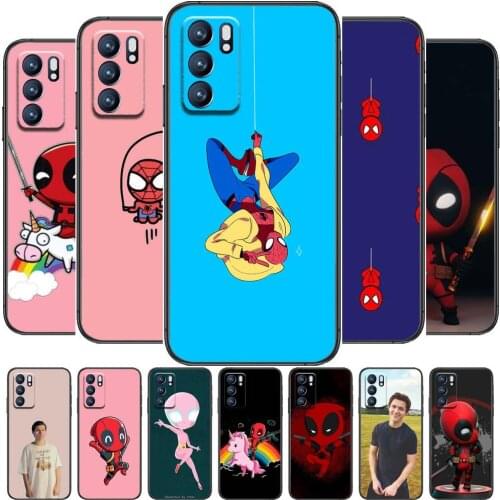 Marvel Cute SpidermanFor Realme C3 Case Soft Silicon Back cover OPPO Realme C3 RMX2020 Coque Capa Funda find x3 pro C21 8 Pro a9