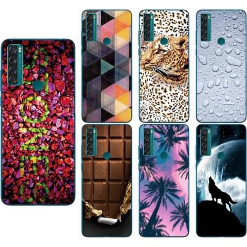 Animal Colorful Case for TCL 20 SE Silicone Soft Covers for TCL 20 se Case Protector Baicvery Back Covers