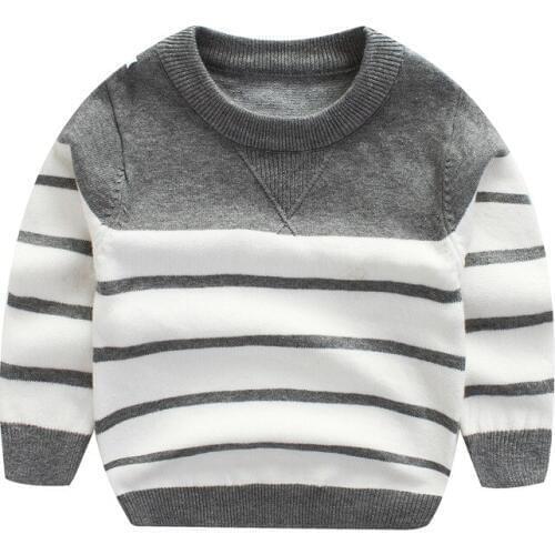 Kids Warm sweater boys striped sweaters children pullover 2018 autumn baby boy knit tops Toddler boy sweater winter clothes
