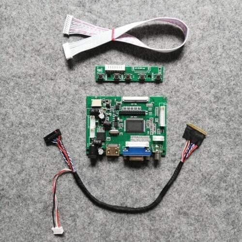 DIY kit VGA AV LCD monitor controller board LVDS-40Pin notebook Fit BT156GW01/BT156GW02/BT156GW03 matrix 60Hz WLED 1366*768