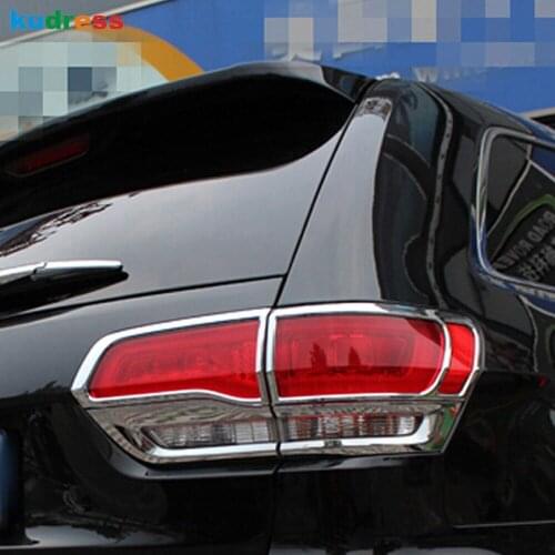 Exterior Accessories For Jeep grand cherokee 2014 2015 ABS Chromed Rear Lights Cover Trim Guards Tail Lamp Protector Frame Bezel