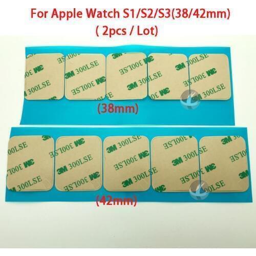 2PCS / Lot 38 42mm Screen Frame Sticker For Apple Watch Series 1 2 3 4 5 S1 S2 S3 S4 S5 Double Side Adhesive