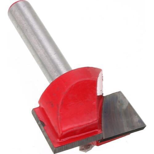 1pc Quality 22mm Wood Bottom Surface Cleaning Router Bit Tungsten Steel CNC Router Milling Cutter Tool 6mm Shank For Woodworking