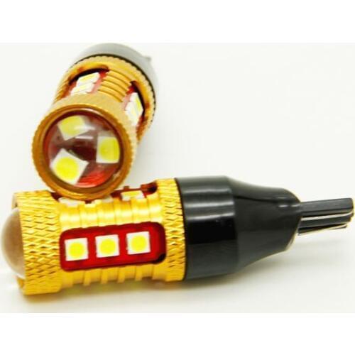 2PC T15 16W Reverse Light 3030 Canbus 15SMD Highlight LED headlight