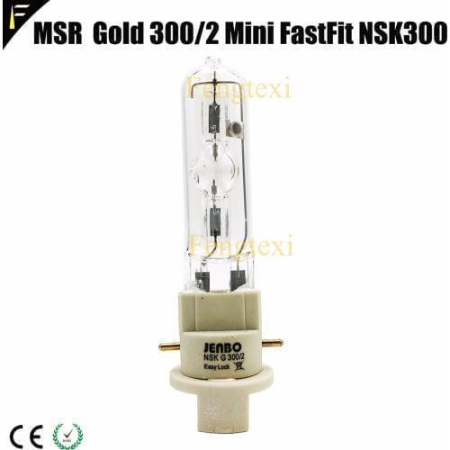 FX Fast Fit MSR Gold 300/2 MiniFastFit Replacement MSD300 Stage Moving Head Beam Lamp Bulb NSK G 300/2 mini or HSD 300w/80/P28W
