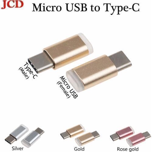 JCD Micro Usb Male To Type-c Microusb To Type C Converter Adapter for Xiaomi OTG Data Charging Charger Cable for Macbook