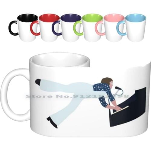 Rocketman Troubadour Taron Egerton Ceramic Mugs Coffee Cups Milk Tea Mug Rocketman Film Taron Egerton Minimalist Movie