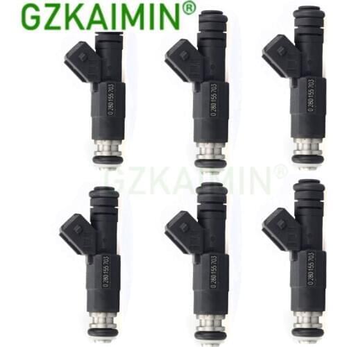 Set (6) Fuel Injectors NOZZLE 0280155703 0280155703 0 280 155 703 FOR Chrysler FOR Dodge