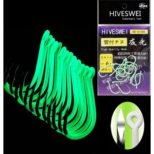 10pcs Luminous Fishing Barbed Hook Bend Mouth Triangular Fast Attack Super Needle Point Fishhook Black Seabream Bass Japan Hooks