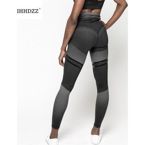 Rapid transportation Leggings Women Gothic Fitness Clothing Workout Mesh High Waist Pants Female Breathable Patchwork Sportswear