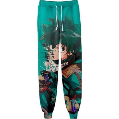 Hot sale 3D Print My Hero Academia Sport pants Fitness Pants Men Women Joggers Spring Autumn Casual Sweatpants Elastic Trousers