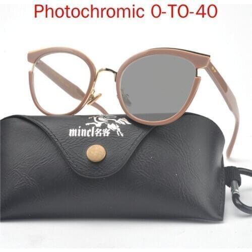 Transition Sunglasses Photochromic myopia Eyeglasses Finished myopia Glasses for Women Computer Optical Glasses FML