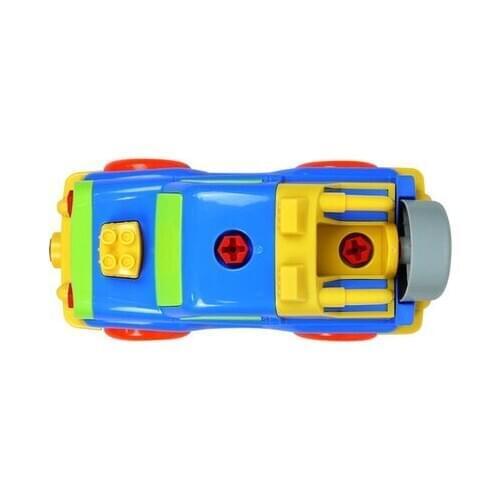 Plastic nut combination disassembling toy Assembly Plastic Nut Combination Disassembling Assembles Fancy Cartoon Big Suv