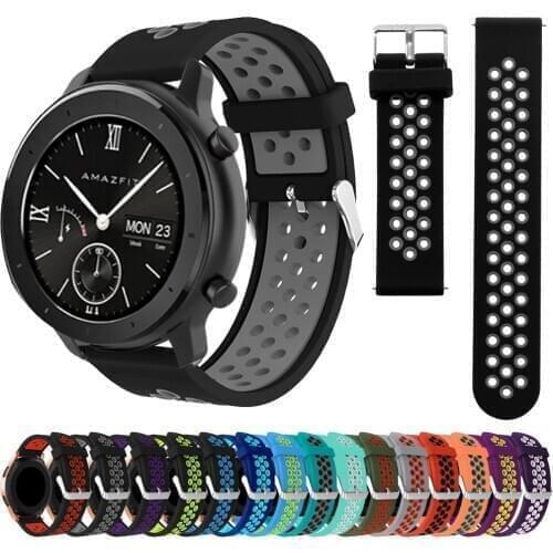 22MM Strap Watchband for Xiaomi color Huami Amazfit GTR 47MM pace stratos 3 2 Smart Wristband Colorful Replacement Bracelet Band
