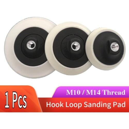 M10&M14 Thread 4" 5" 6" Hook & Loop Polishing Pads Backing Pad Self-adhesive Buffing Plates Abrasive Tools For Car Polisher