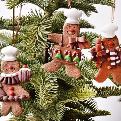 Christmas decorationsCake house decoration ornamentsChristmas gingerbread man shape pendantChristmas gifts for children