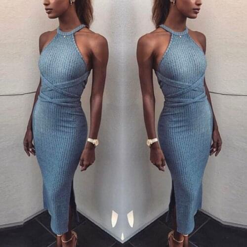 Летние платья с разрезом Suofeiman China At AliExpress