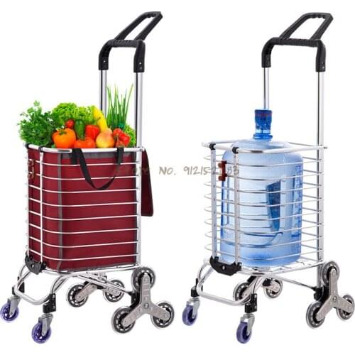 Shopping Cart, Grocery Cart, Small Cart, Climbing Stairs, Foldable Portable Trolley, Luggage Trailer, Trolley Cart, Trolley