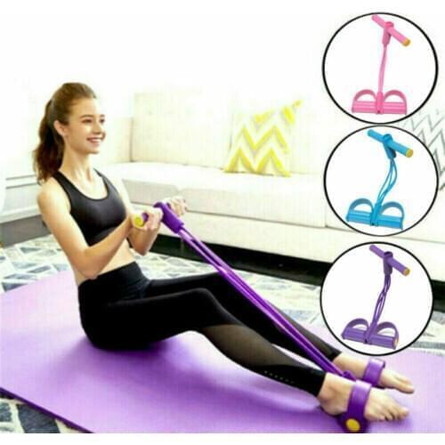 Tension Rope Fitness Elastic Sit Up Pull Rope Abdominal Exerciser Home Gym Sport Equipment Party Supplies Multi-Function