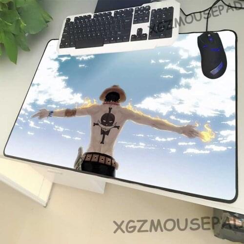 XGZ Popular Cartoon Large Size Mouse Pad Lock Side Anime Anime Ess Laptop PC Table Mat Watercolor Printing Rubber Non-slip