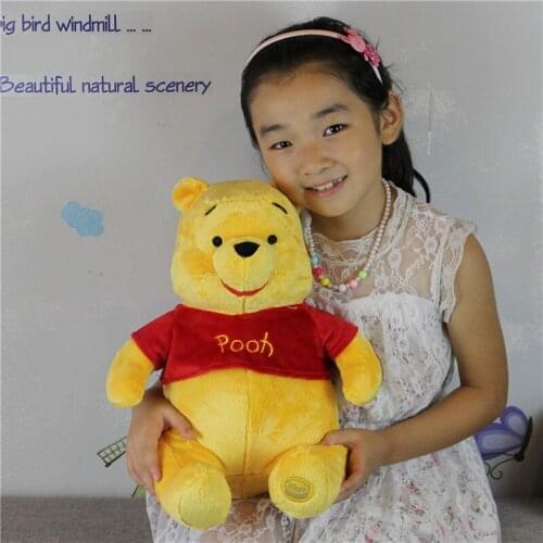 1piece 40cm winnie the pooh bear stuffed gift toys boys girls brithday gift
