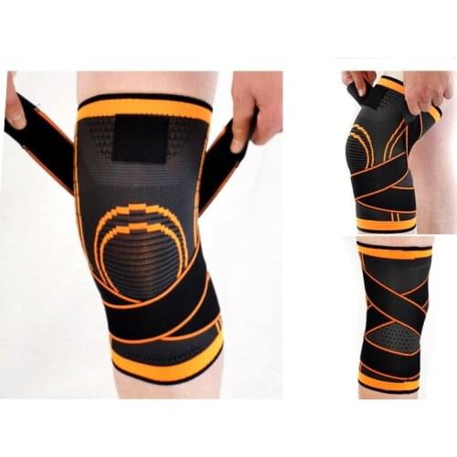 1PC Sports Kneepad Men Pressurized Elastic Knee Pads sport Fitness running Basketball Volleyball Brace Protecto Protect knees
