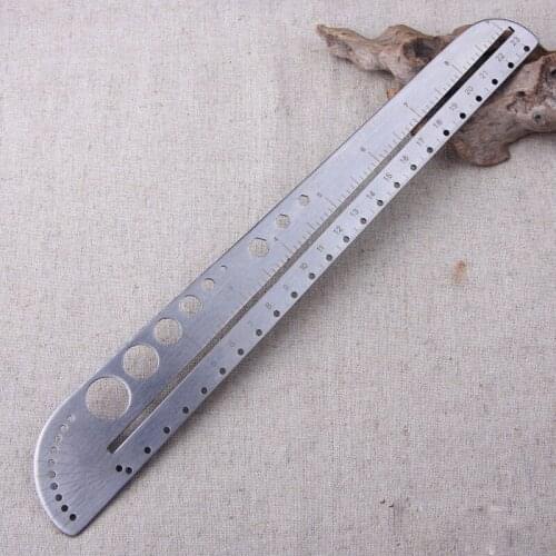 23 cm large multifunctional stainless steel ruler tool ruler scale ruler office compasses protractor inner hexagon