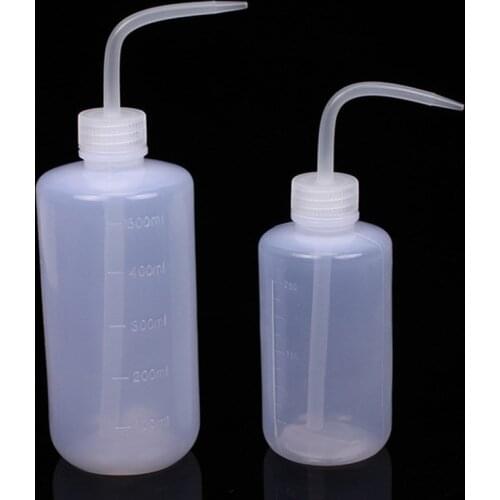 250/500ml Clear White Plastic Laborotary Wash Squeezy Measuring Bottle for Lab Tools