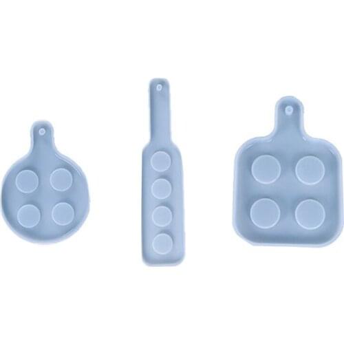 3 Style of Beer Flight Paddle Resin Molds DIY Silicone Shot Glasses Tray Resin Casting Mold Wine Glass Cup Rack Mould