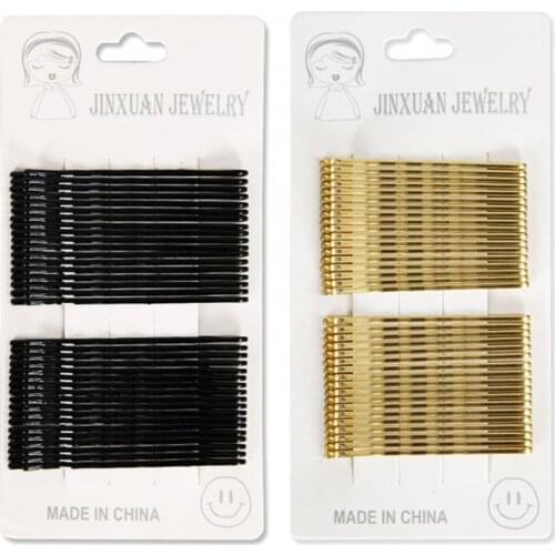 36pcs/set Wholesale Women Flat Hair Clip Bangs Hairpin Solid Color Steel Barrette Hairdressing Accessories