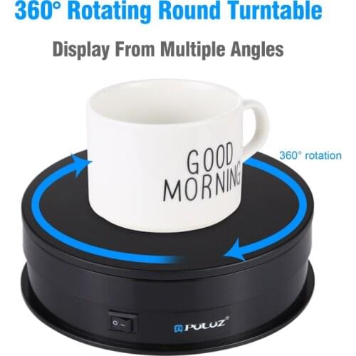 360° USB Electric Round Rotating Turntable 6'' 15Cm Display Stand For Photography Max Load 15kg Video Shooting Props Turntable