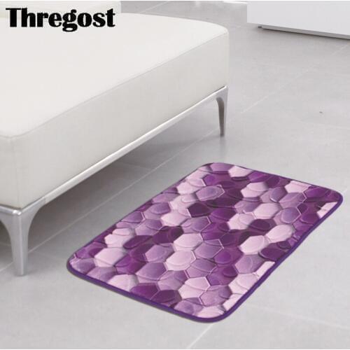 3D Cobblestone Printed Welcome Mats for Front Door Home Door Mat Oriental Home Decor Hallway Mat Modern Bathroom Washable Rugs