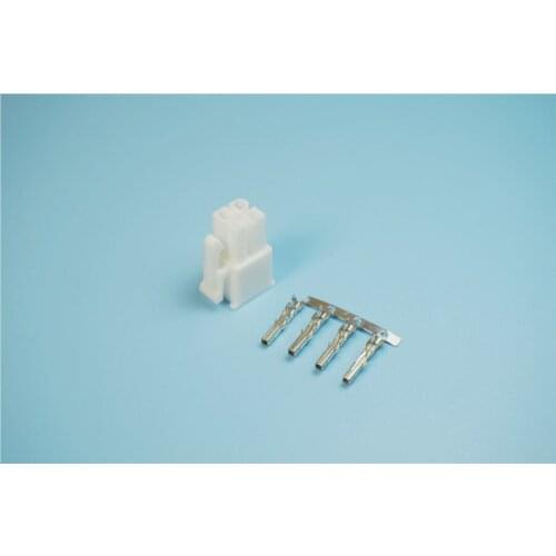 50pcs 5557 4.20 mm 4 PIN Position Plug Housing for CPU Power Connector + Female Contact Terminal Pin