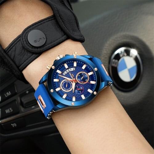 Relogio Masculino NIBOSI VIP Mens Watches Top Brand Luxury Silicone Montre Homme