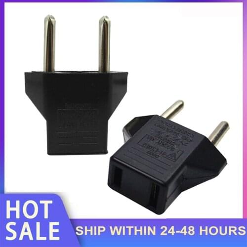 1Pc USA US To EU Europe Travel Charger Power Adapter Converter Wall Plug EU Plug Adapter Power Plug Converter Travel Adapter