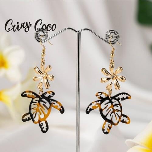 Hawaiian Fashion Pearl Earrings Gold Trendy Jewelry Earings Flower Round Dangle Drop Wholesale Jewelry for Women Gifts