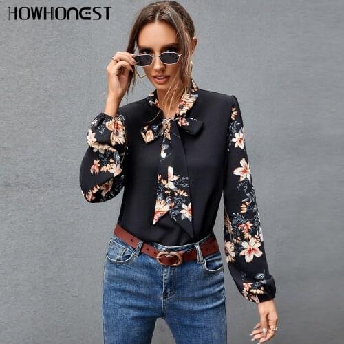 Черные блузки HOWHONEST China At AliExpress