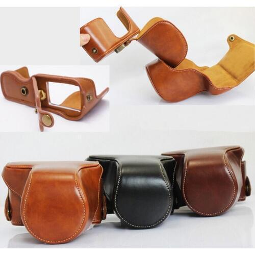 Exqusite Version PU Camera Bag Hard Case with Shoulder Strap for Fujifilm XA2 X-A1 X-A3 digital camera case