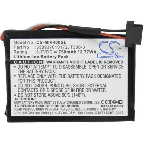 CameronSino for MITAC Mio Moov 400 Mio Moov 405 338937010172 T300-3 battery
