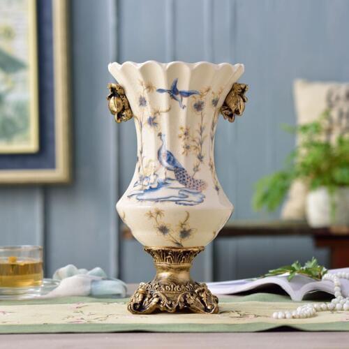 Ceramic vase ornaments European style home furnishing decorations living room restaurants antique crafts